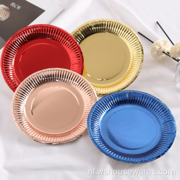 Hot Sale Nordic Style Golden Edg Plate